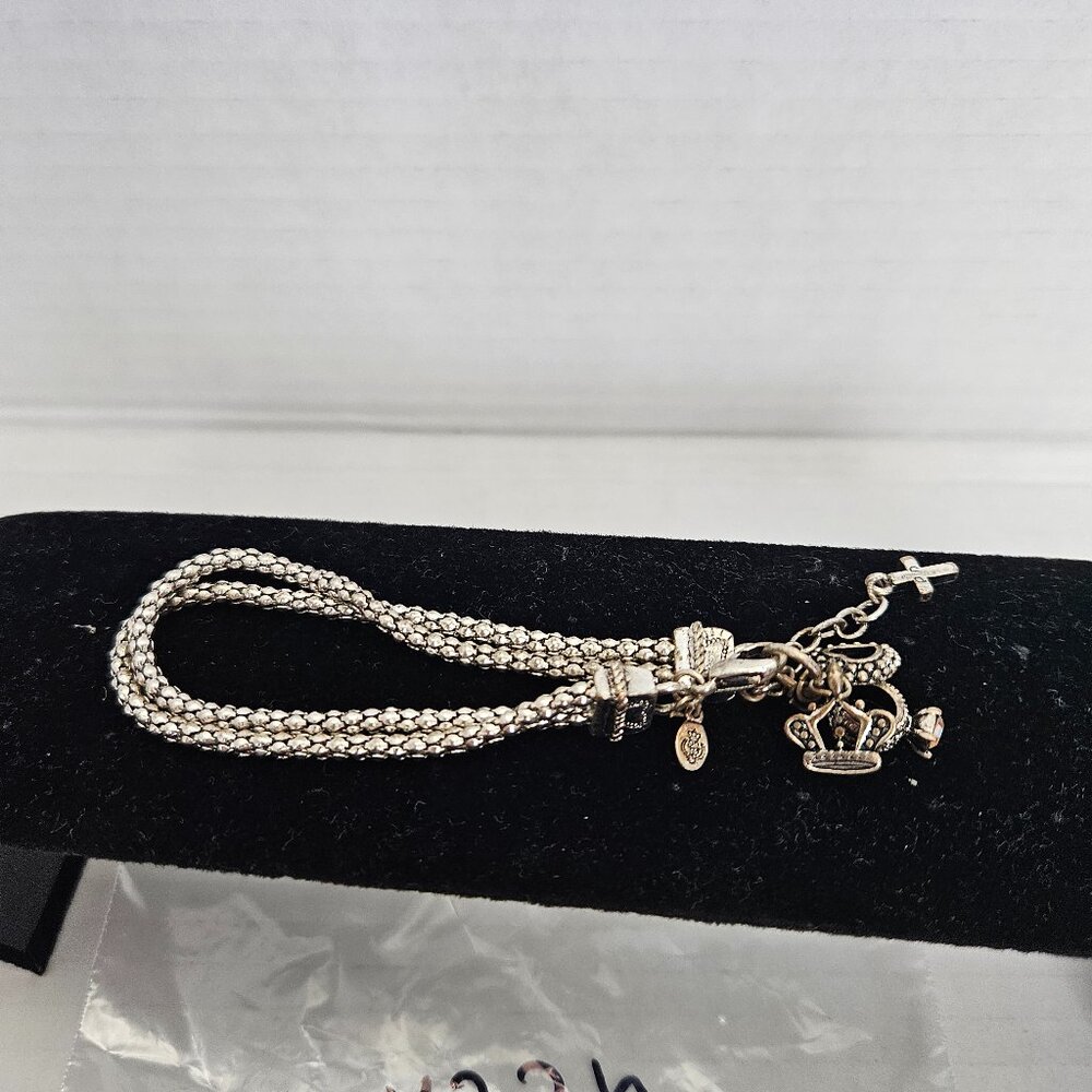 PREMIER DESIGNS HOSTESS SILVER TONE CHARM BRACELET